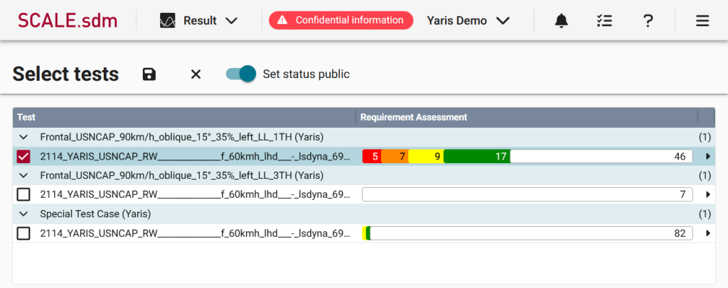 Set status in Result