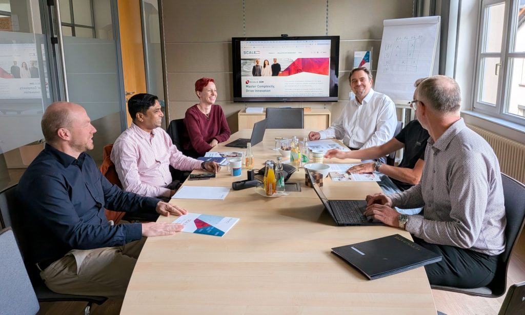 Strategiegespräch mit Nitin Kumar von Wissen Baum im Besprechungsraum von SCALE in Dresden